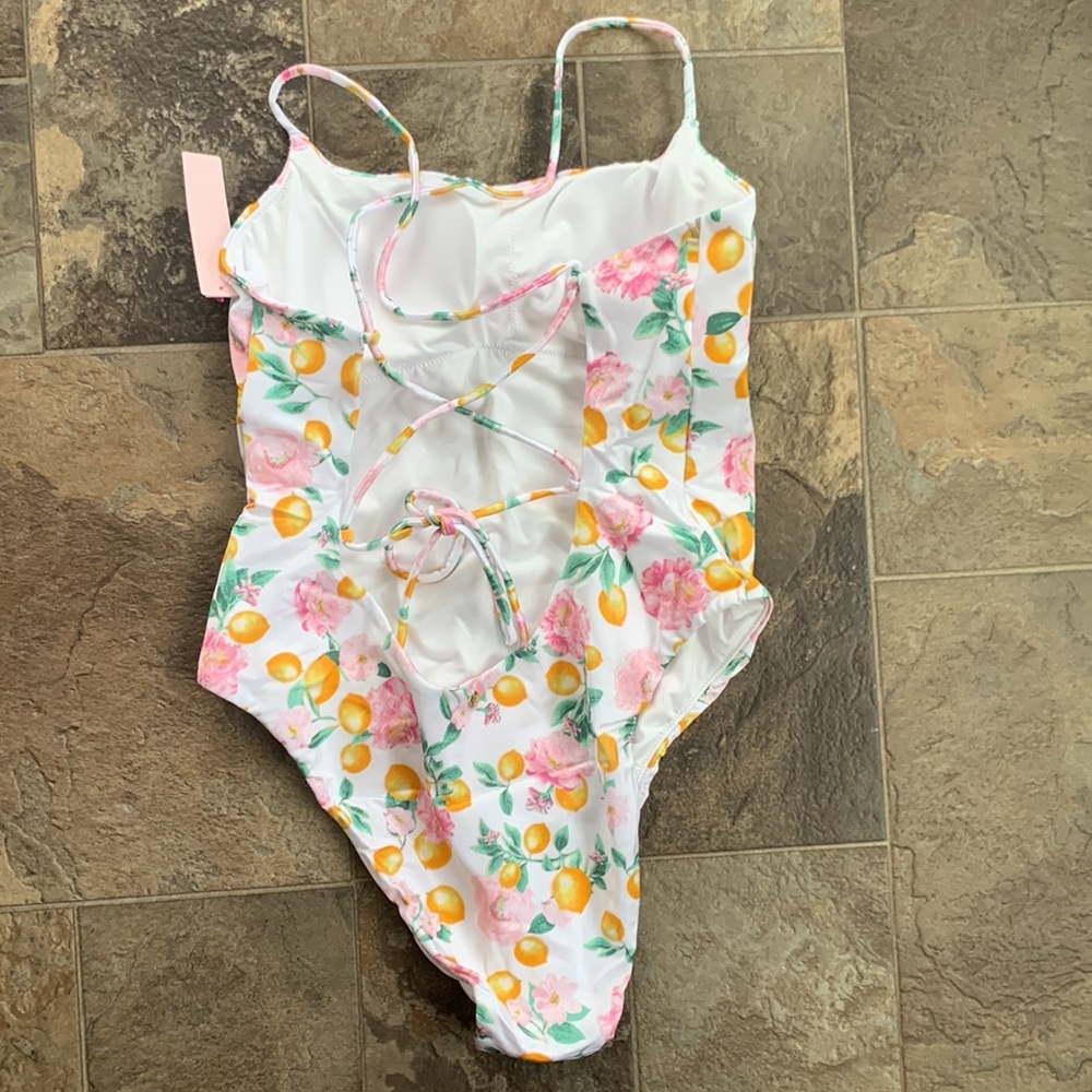 VICTORIA'S SECRET SWIM Essential Scoop One-Piece FLORAL Swimsuit NWT - Picture 7 of 7